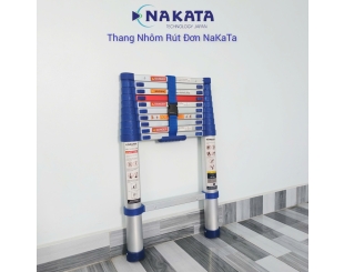Thang Nhôm Rút Đơn Đai Xanh Nakata TYB611