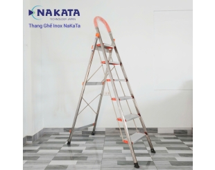 Thang Ghế Tay Vịn Inox Màu Cam Nakata VN106B