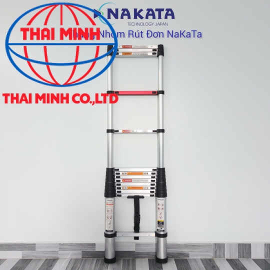 Thang Nhôm Rút Đơn Đai Đen Nakata TY-613
