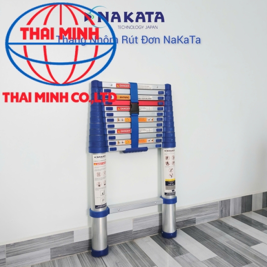 Thang Nhôm Rút Đơn Đai Xanh Nakata TYB612