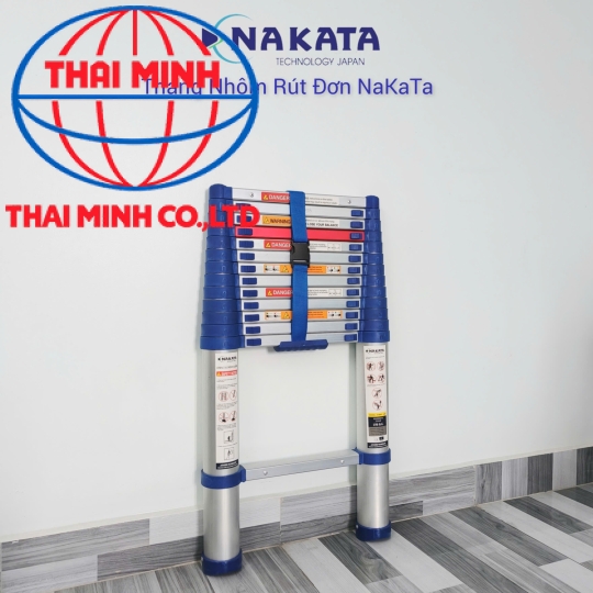 Thang Nhôm Rút Đơn Đai Xanh Nakata TYB613