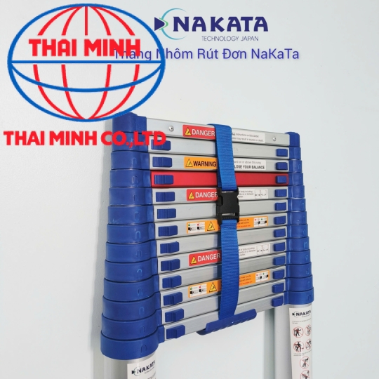 Thang Nhôm Rút Đơn Đai Xanh Nakata TYB613