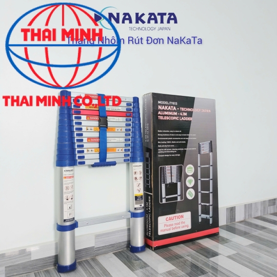Thang Nhôm Rút Đơn Đai Xanh Nakata TYB613