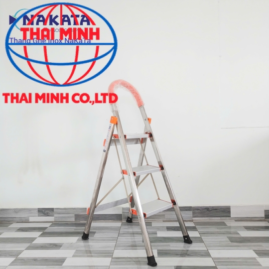 Thang Ghế Tay Vịn Inox Màu Cam Nakata VN103B
