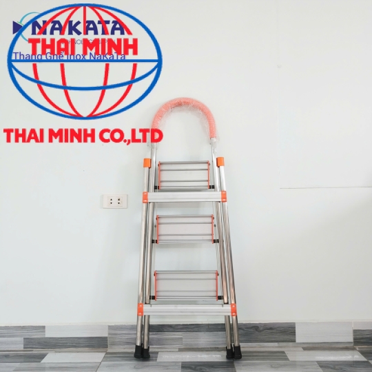 Thang Ghế Tay Vịn Inox Màu Cam Nakata VN103B