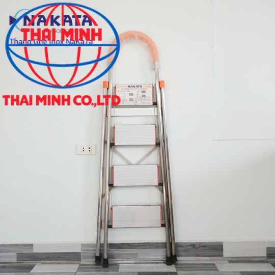 Thang Ghế Tay Vịn Inox Màu Cam Nakata VN104B