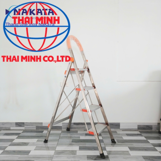 Thang Ghế Tay Vịn Inox Màu Cam Nakata VN104B