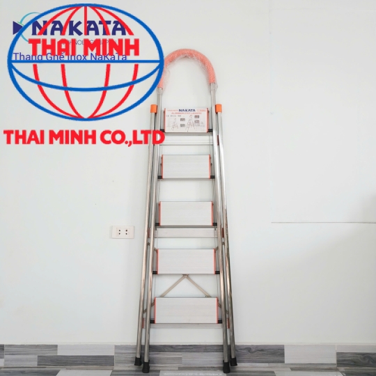 Thang Ghế Tay Vịn Inox Màu Cam Nakata VN105B