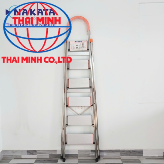 Thang Ghế Tay Vịn Inox Màu Cam Nakata VN106B