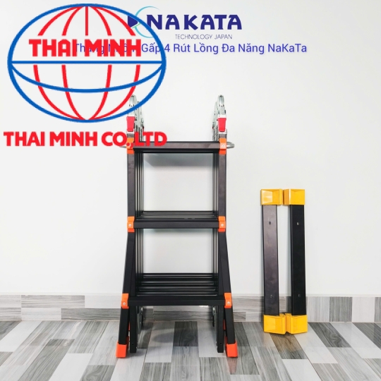 Thang Đa Năng (Thang Rút Lồng) Nakata Màu Đen 