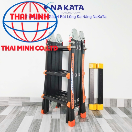 Thang Đa Năng (Thang Rút Lồng) Nakata Màu Đen 