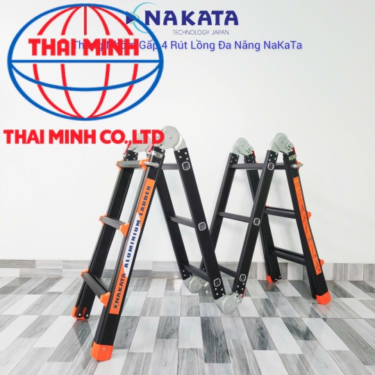 Thang Đa Năng (Thang Rút Lồng) Nakata Màu Đen 