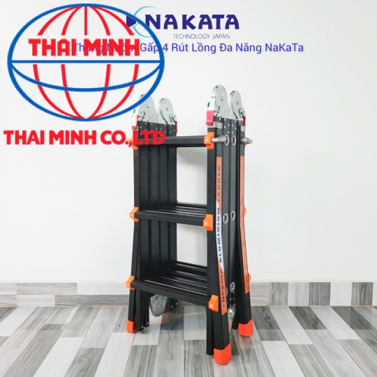 Thang Đa Năng (Thang Rút Lồng) Nakata Màu Đen 